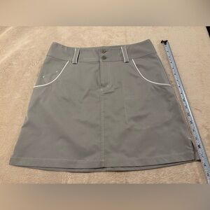 adidas Light Gray ClimaCool Golf Skirt